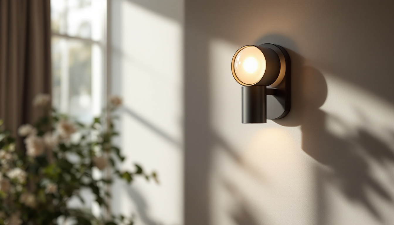 A photograph of a beautifully designed sconce that showcases a blend of high-quality materials and craftsmanship