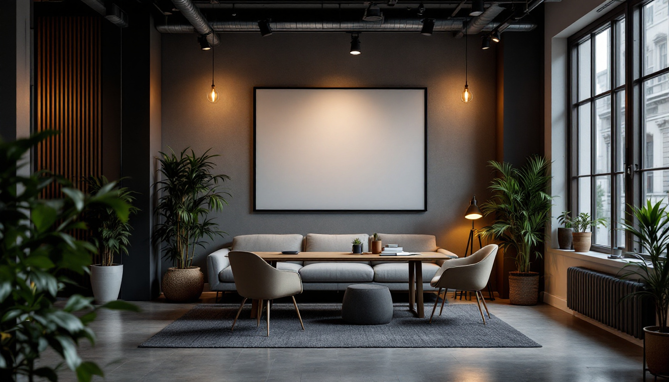 A photograph of a well-lit interior space showcasing a thoughtfully designed lighting plan that highlights the effective use of 58 watts