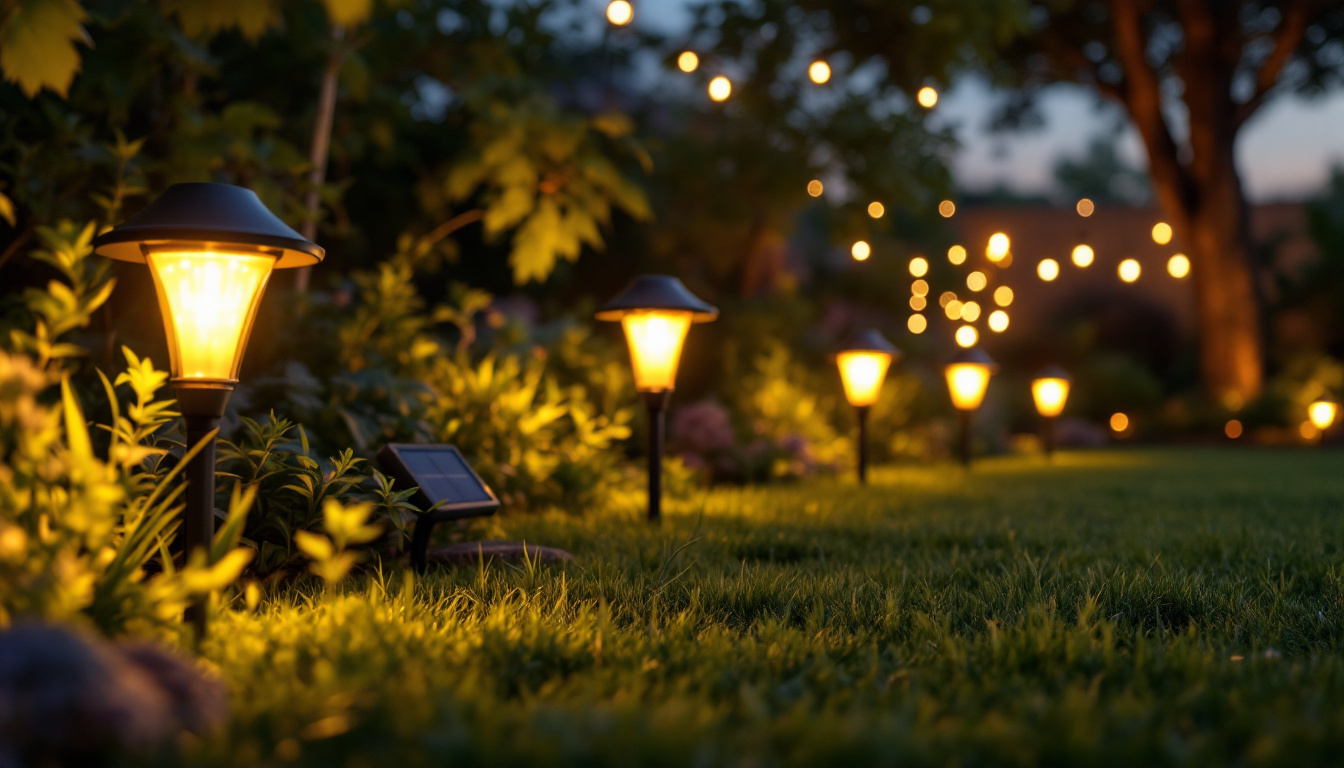 A photograph of a serene outdoor setting at dusk