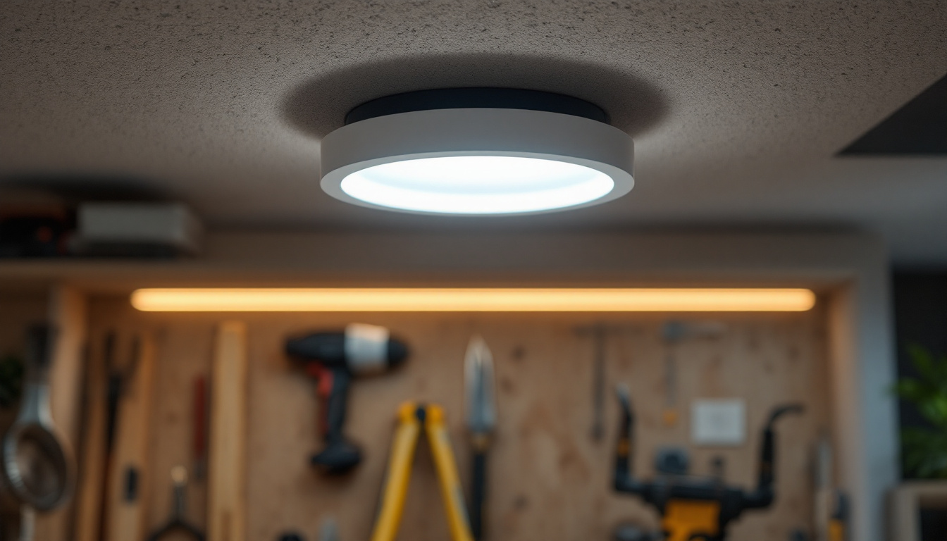 A photograph of a close-up shot of a beautifully installed can light trim in a modern ceiling