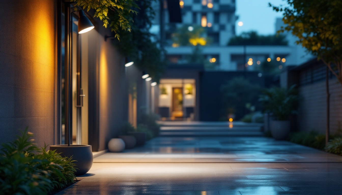 A photograph of a well-lit workspace or outdoor area showcasing mr16 lighting in action