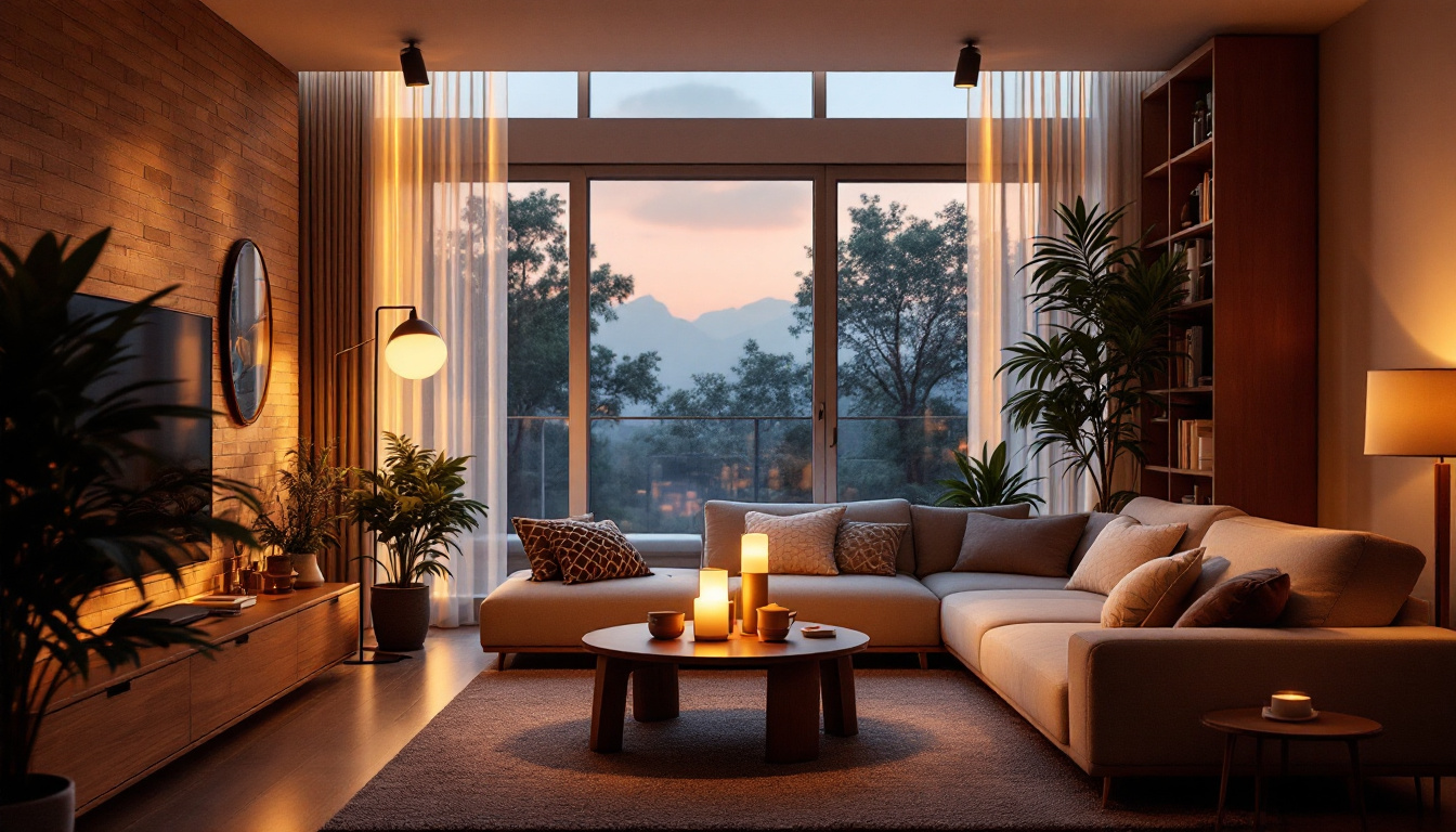 A photograph of a beautifully lit interior space showcasing sylvania lights