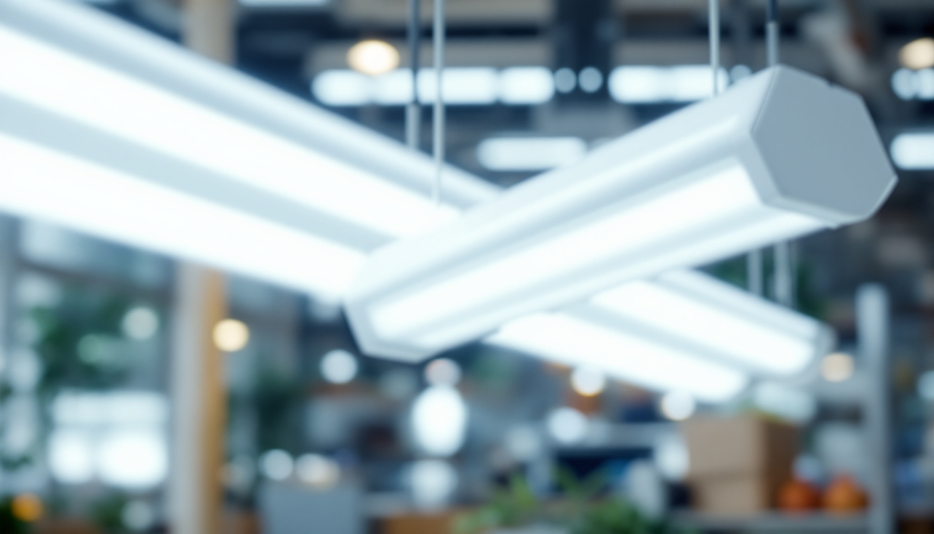 A photograph of a modern fluorescent light ballast in action