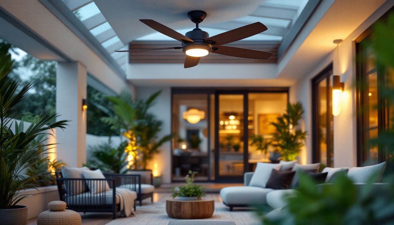 A photograph of a stylish outdoor space featuring a large