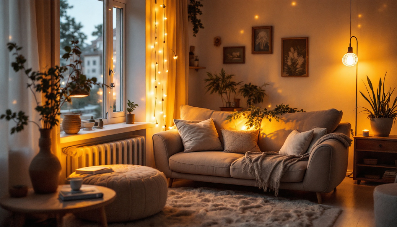 A photograph of a cozy