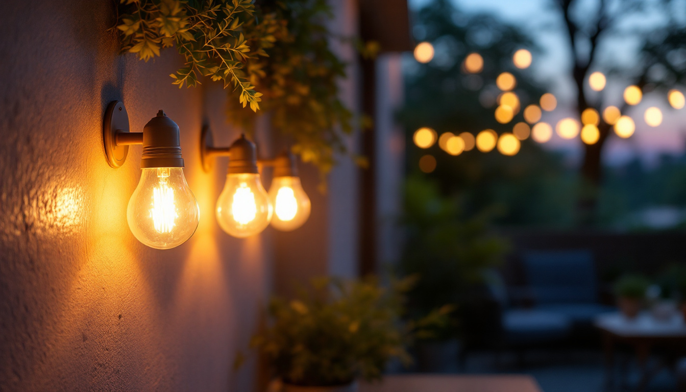 A photograph of a well-lit indoor or outdoor scene showcasing the warm