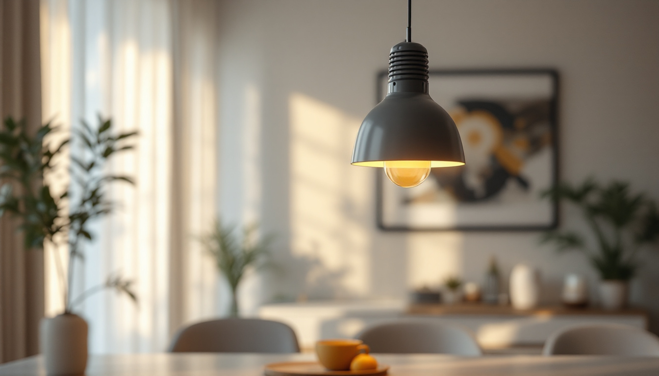 A photograph of a beautifully designed hanging lamp in a well-lit