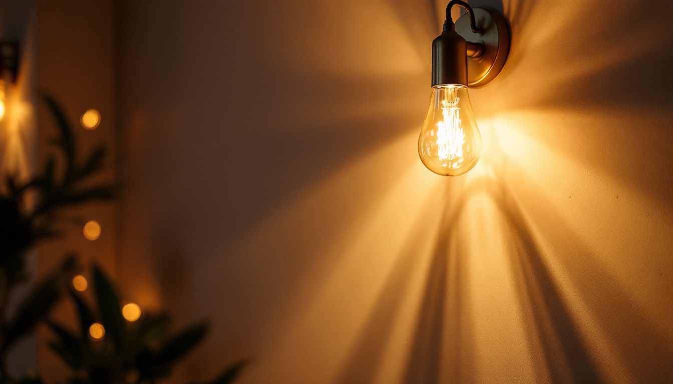 A photograph of a stylishly arranged halogen light lamp illuminating a modern interior space