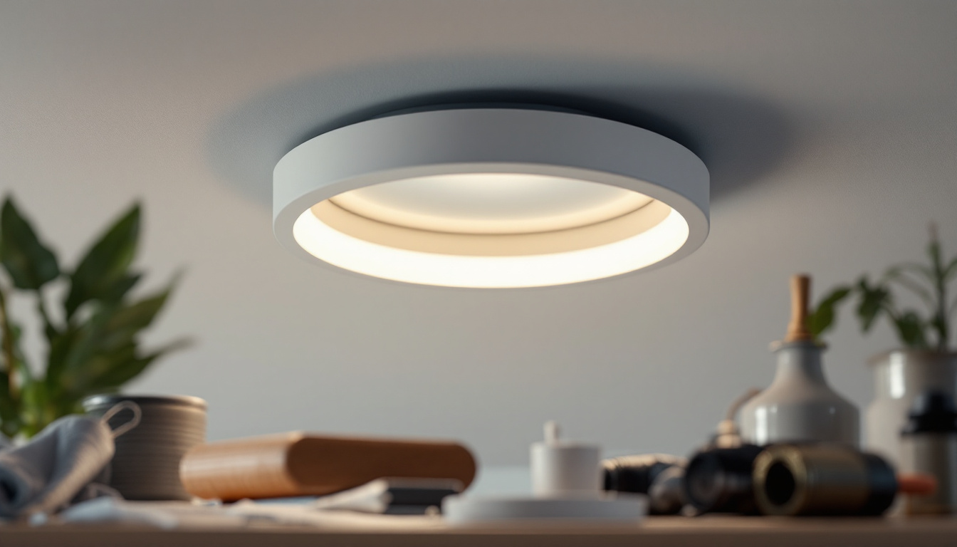 A photograph of a modern recessed can light fixture being installed or converted