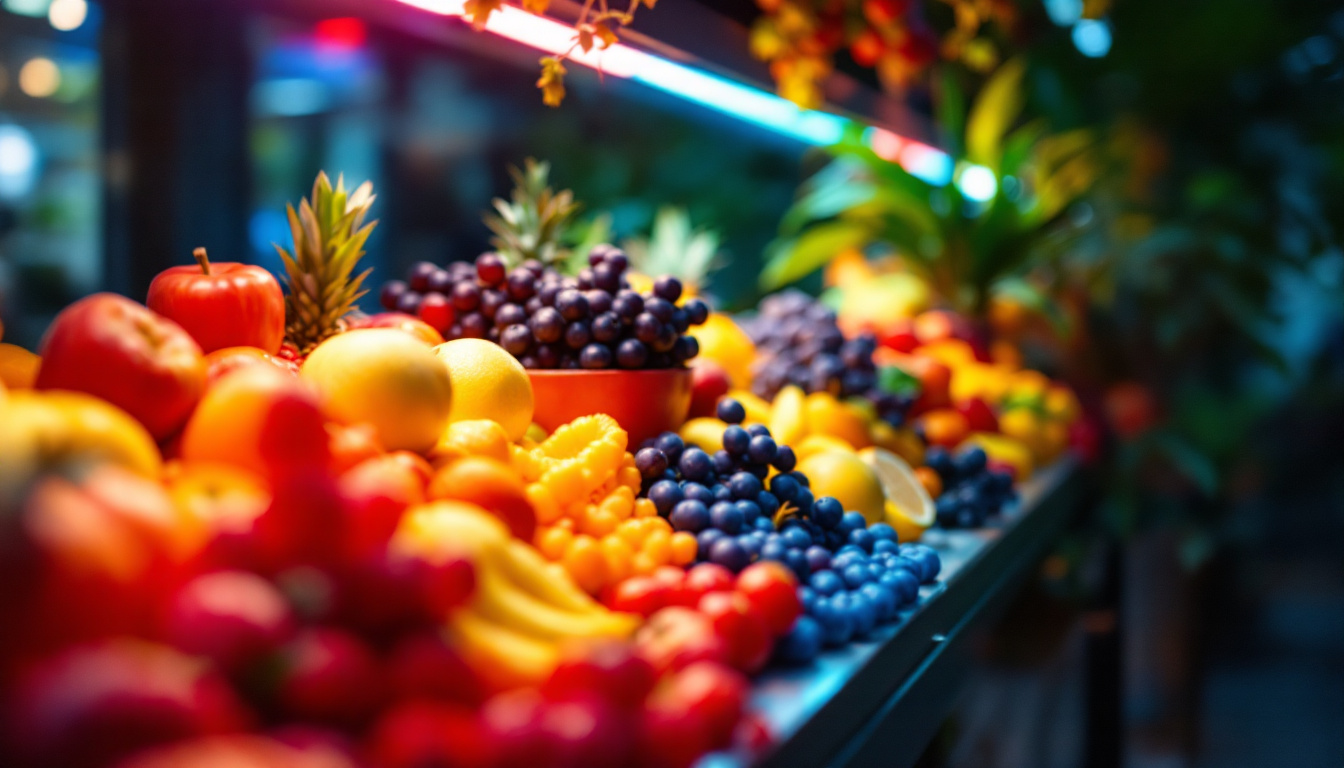 A photograph of a vibrant
