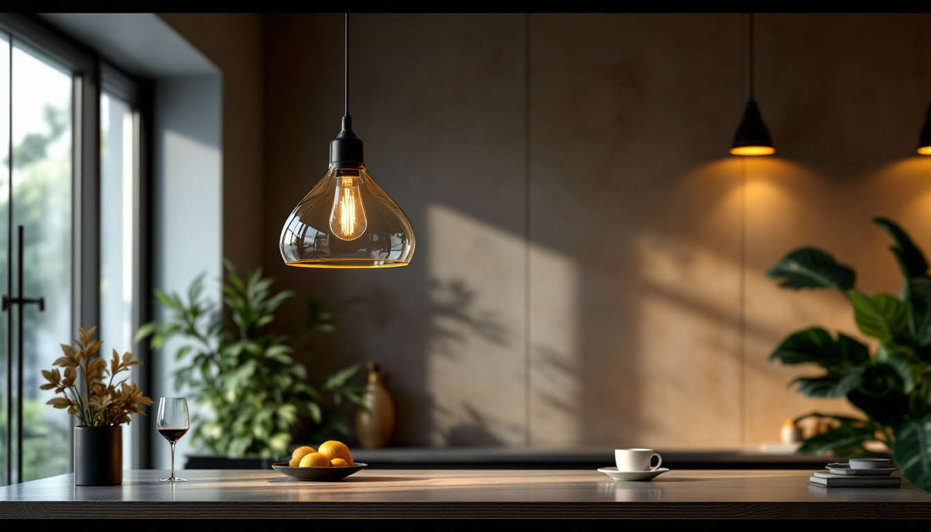A photograph of a beautifully designed large pendant light hanging in a stylish interior setting