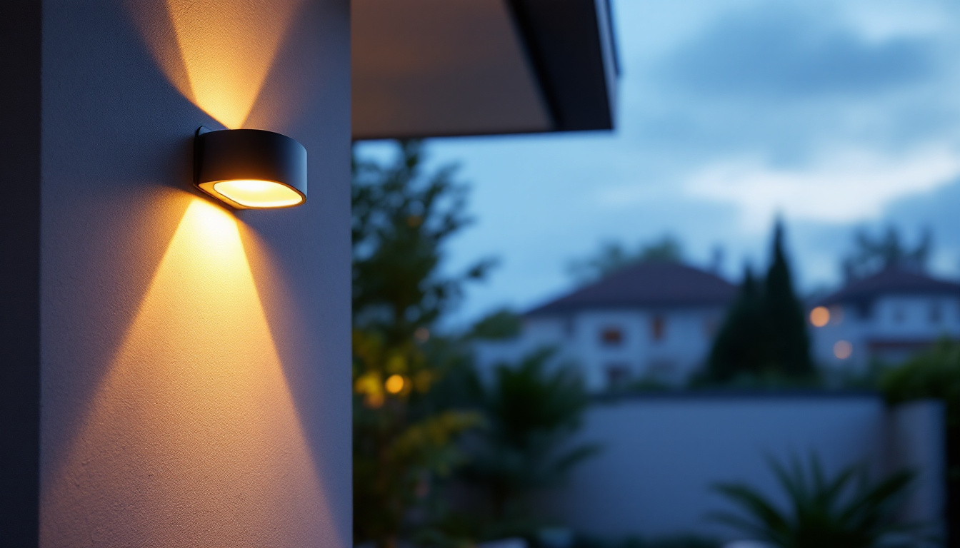 A photograph of a beautifully designed outdoor flush mount light fixture installed in a modern outdoor setting