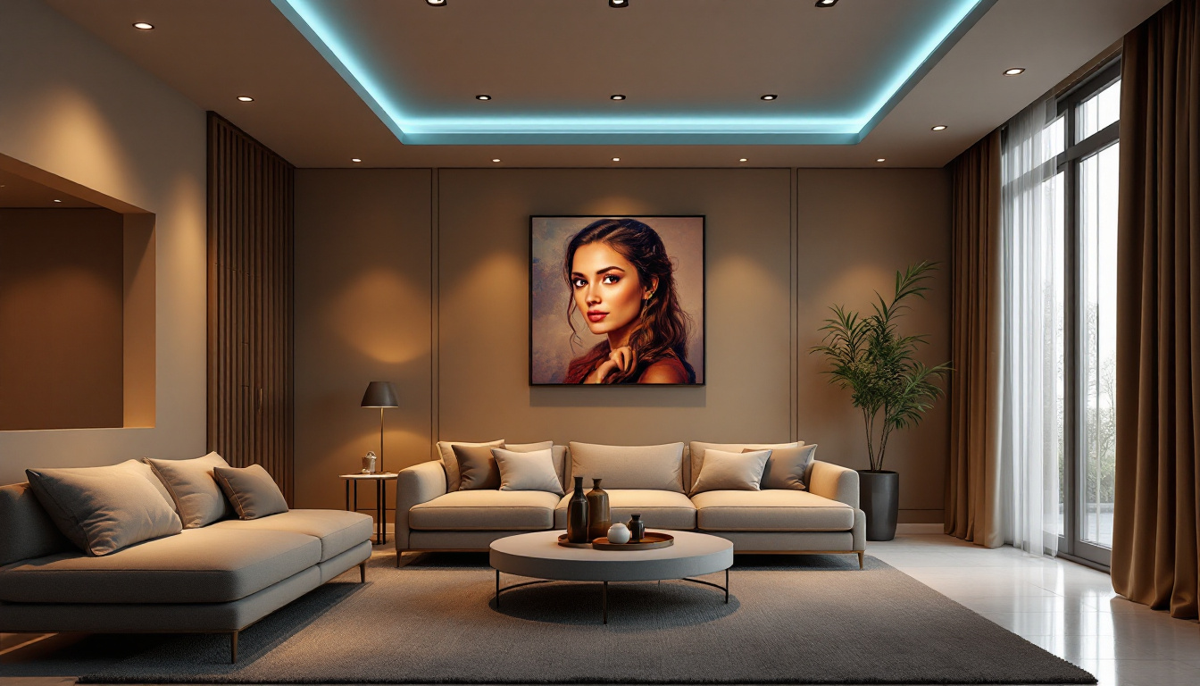 A photograph of a beautifully designed room featuring various styles of recessed led fixtures