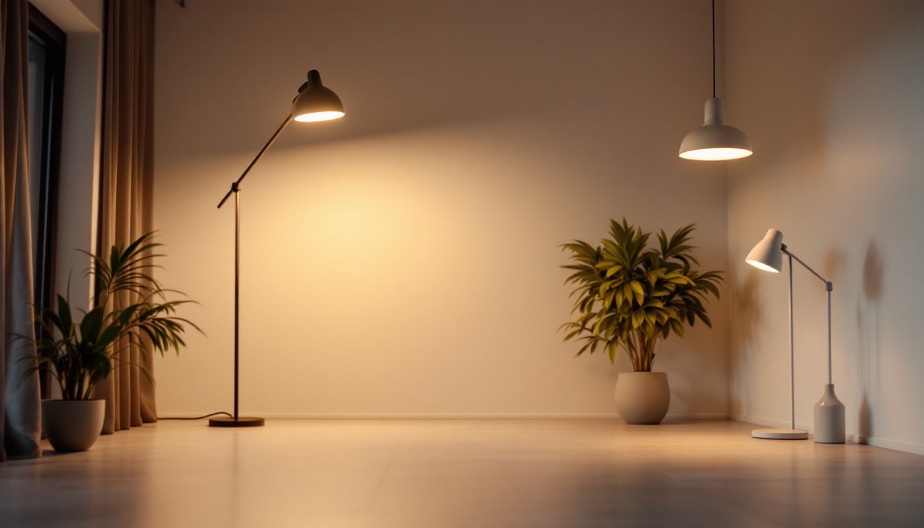 A photograph of a modern interior space showcasing various 4-foot led light fixtures in use