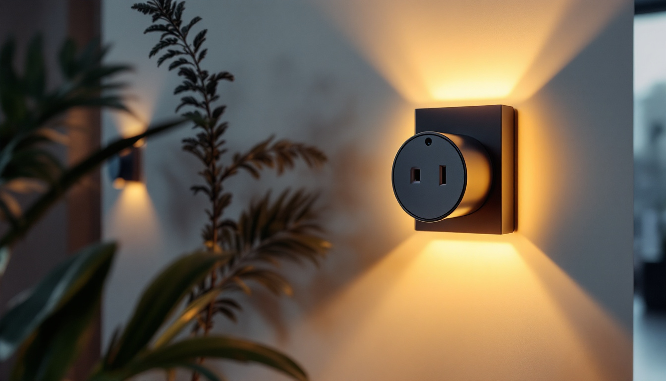 A photograph of a stylishly designed light receptacle integrated into a modern lighting system