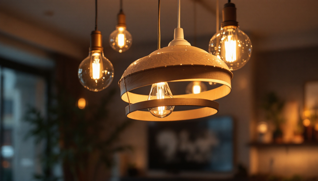 A photograph of a beautifully designed hanging light fixture