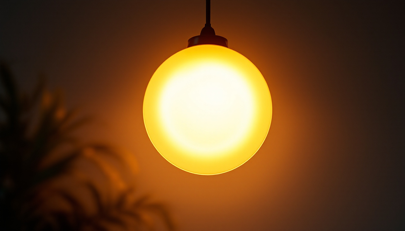 A photograph of a round light source