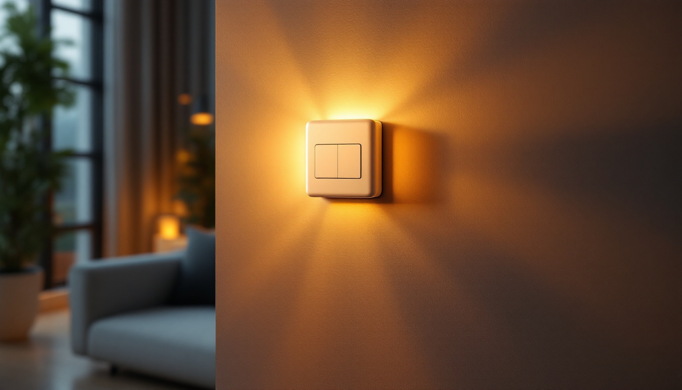 A photograph of a modern wall receptacle integrated into a stylish living space