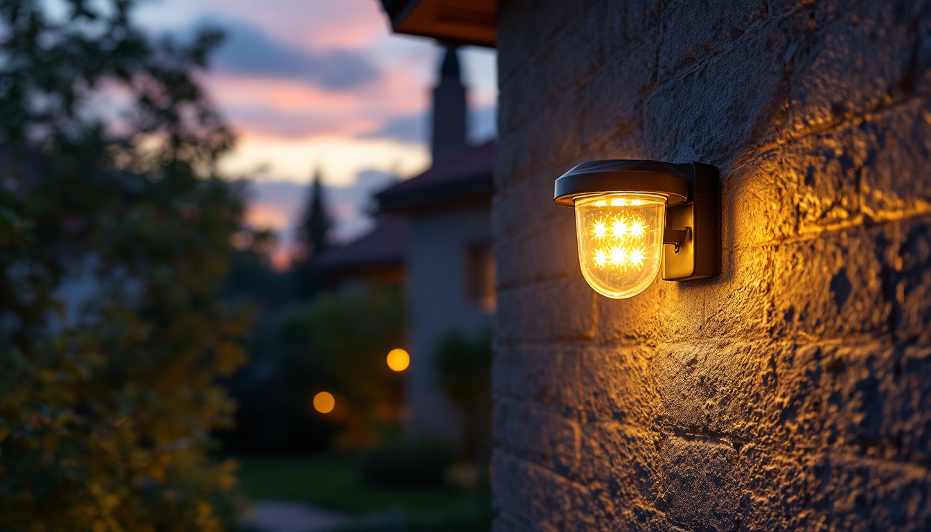 A photograph of a beautifully illuminated outdoor space at dusk