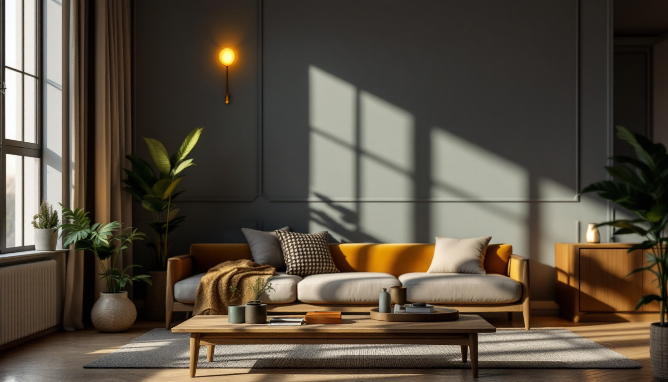 A photograph of a beautifully designed lumen scale lighting fixture in a stylish interior setting