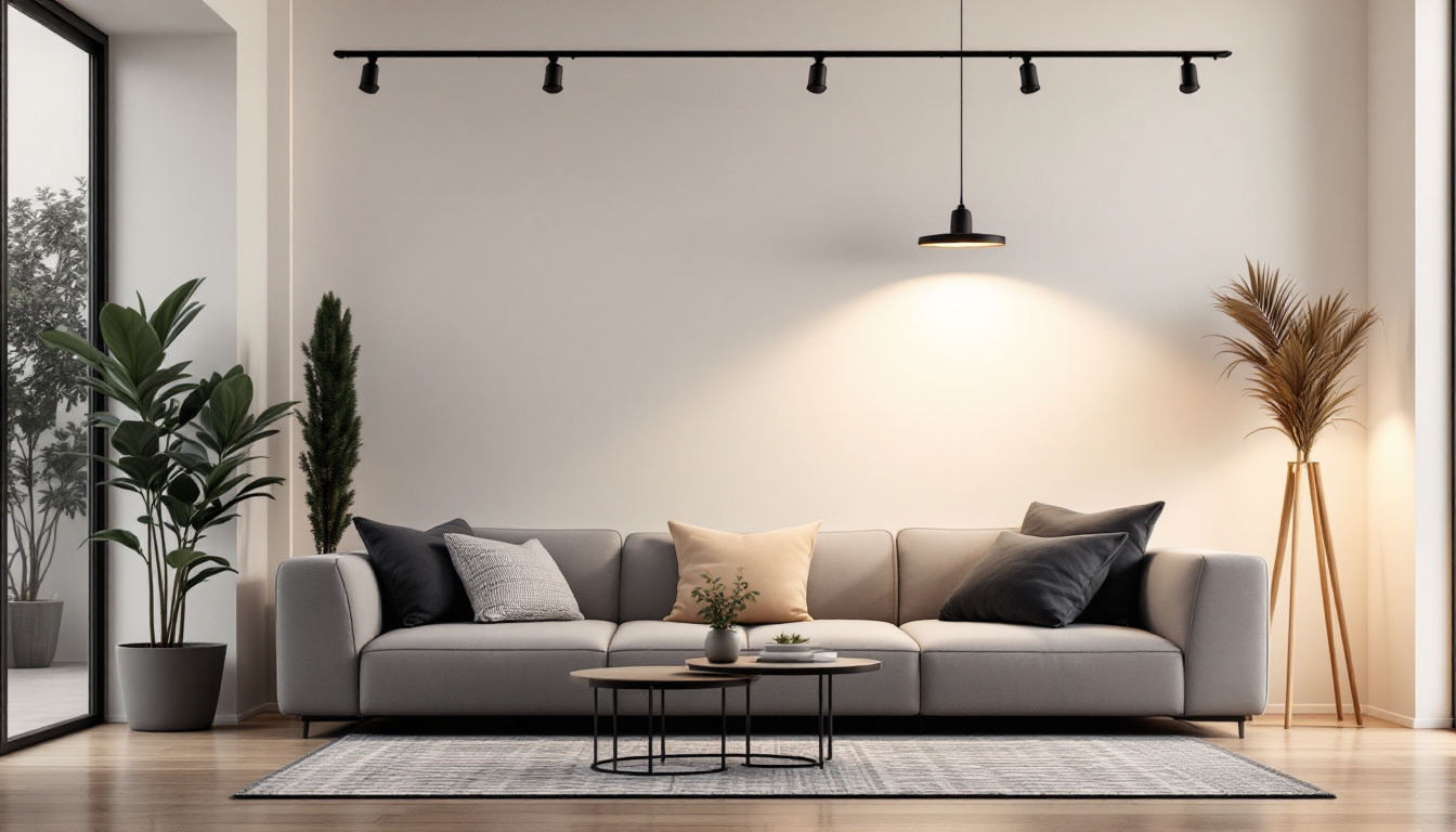 A photograph of a stylishly designed light fixture box installed in a modern home setting