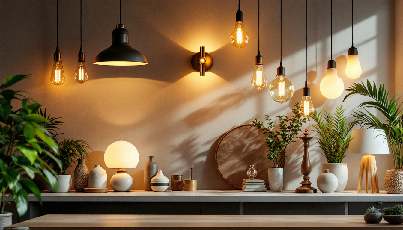 A photograph of a well-lit room showcasing various electrical fixtures