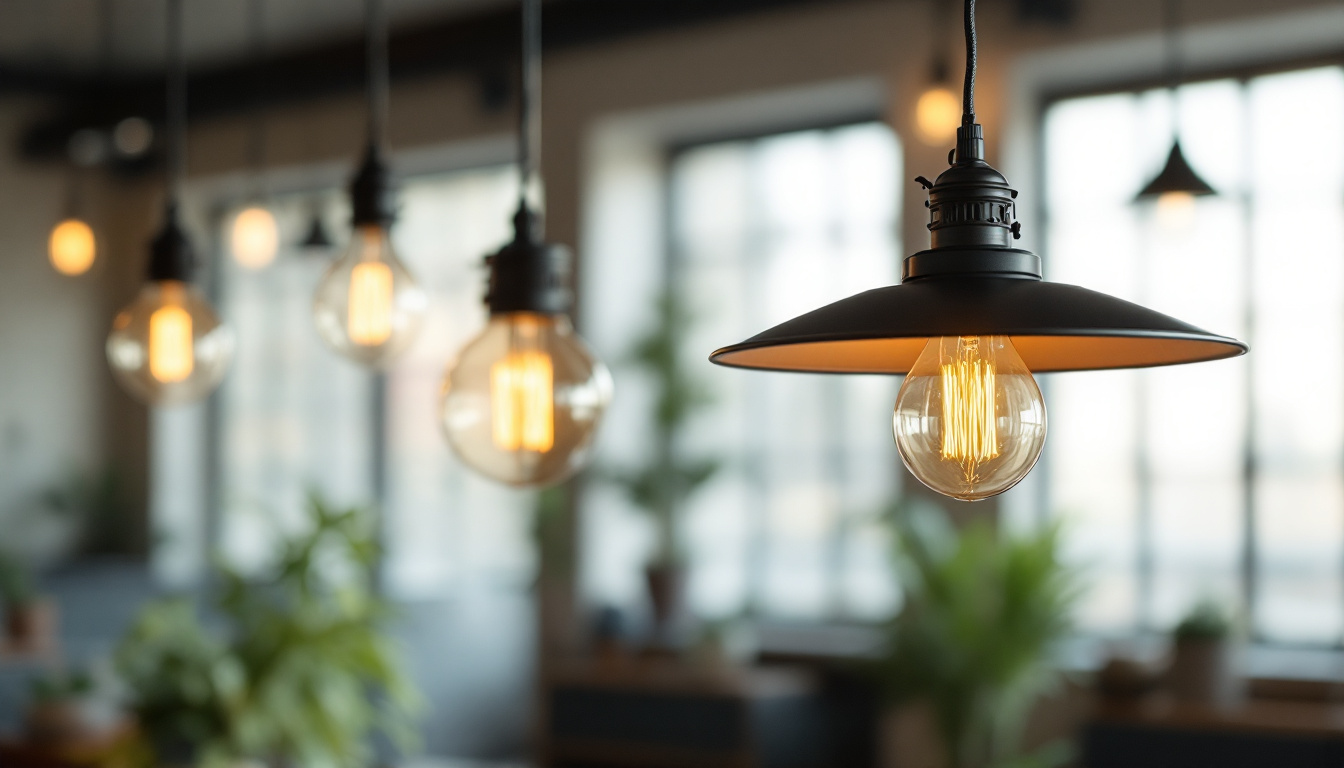 A photograph of a beautifully designed hanging light fixture in a well-lit space