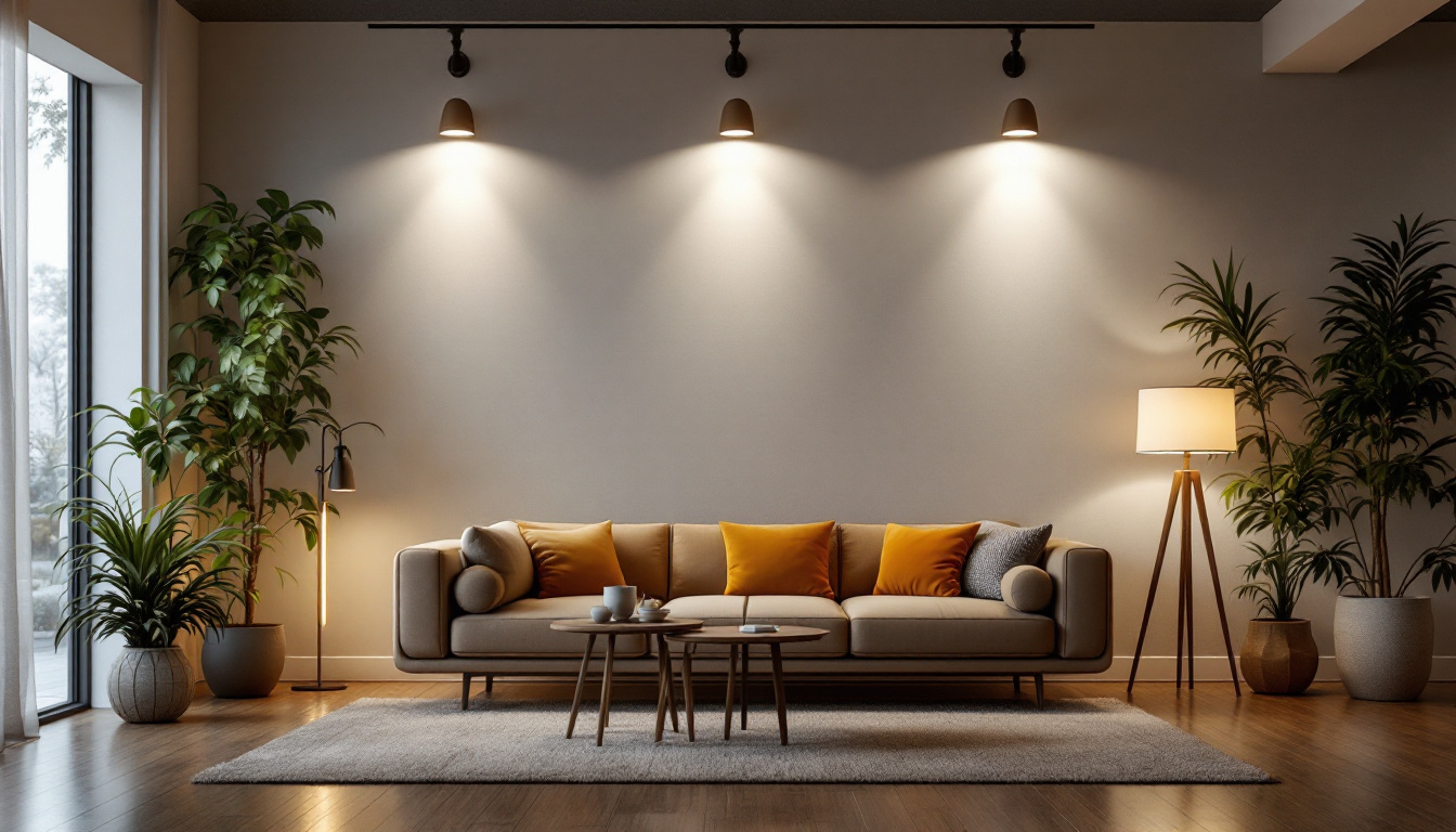 A photograph of a well-lit interior space showcasing various styles of led wall lighting in use