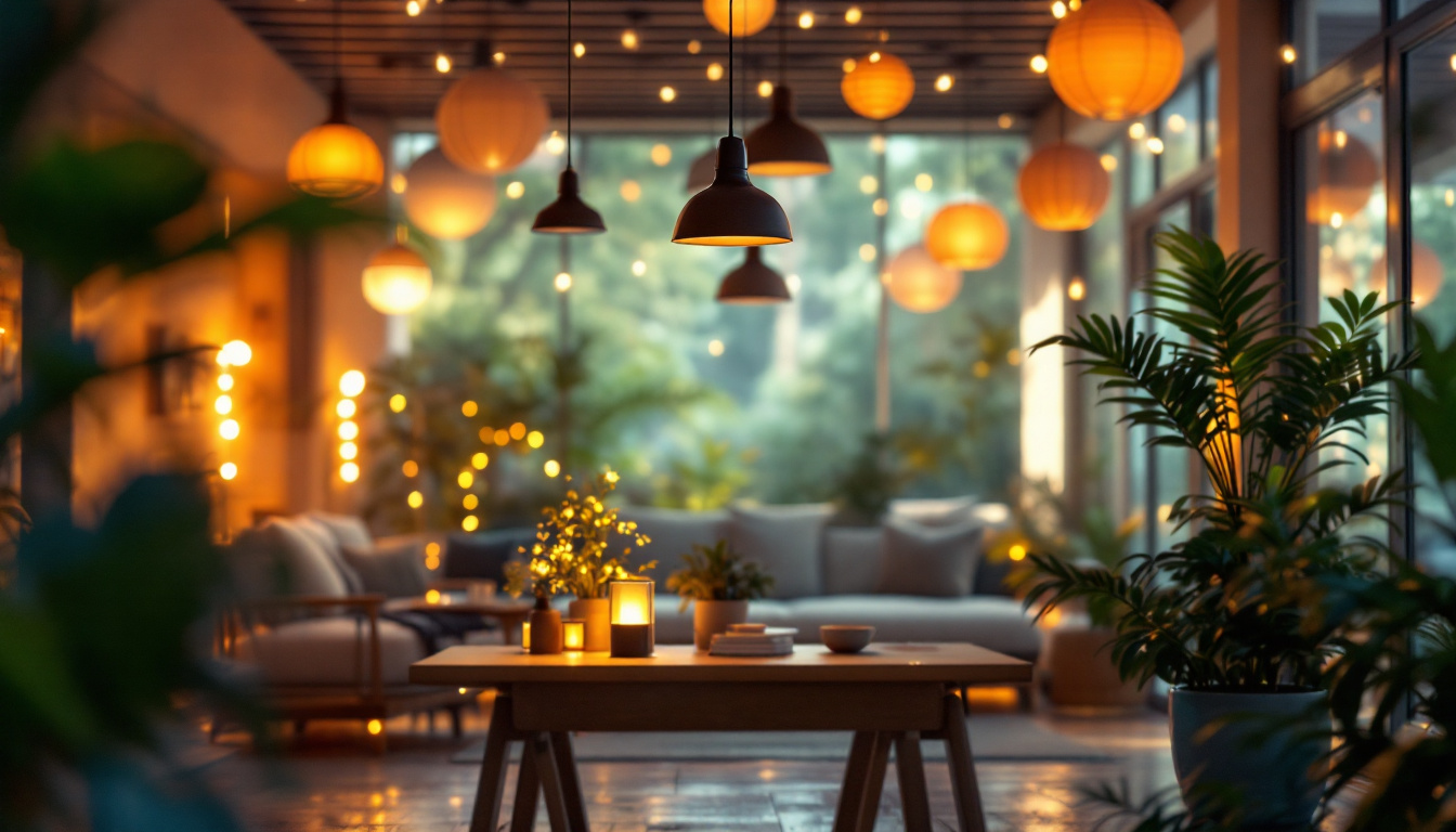A photograph of a well-lit indoor or outdoor space showcasing various 8-foot led fixtures in use