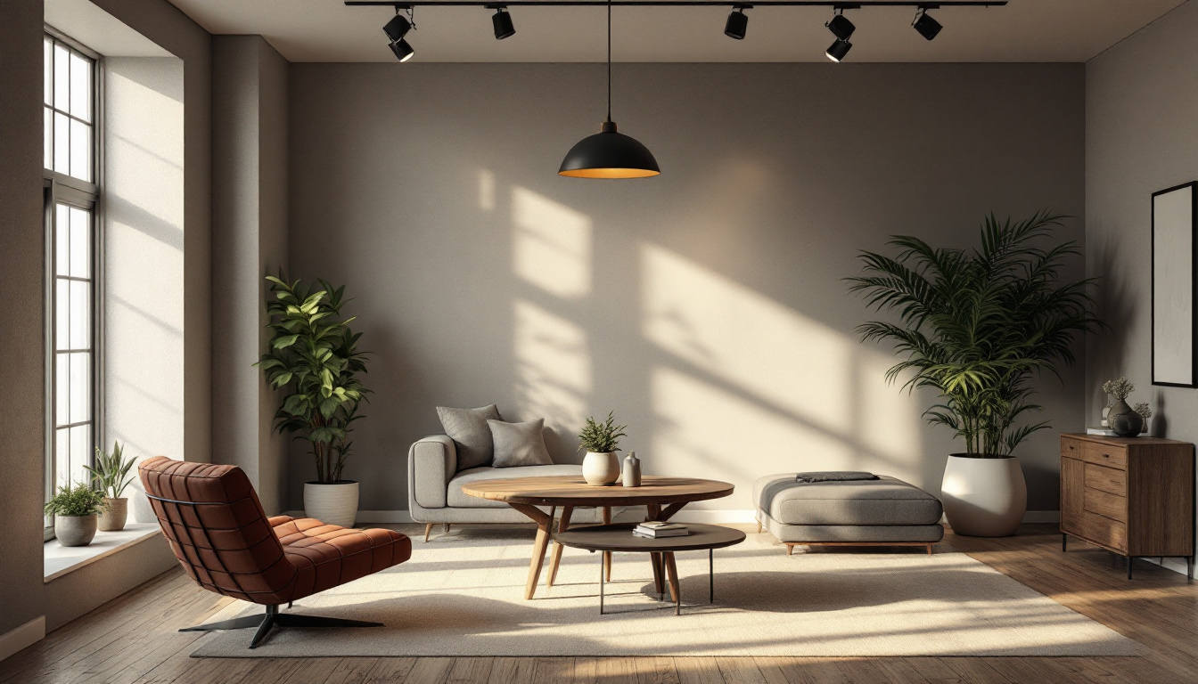 A photograph of a beautifully designed room showcasing high hat lighting in action
