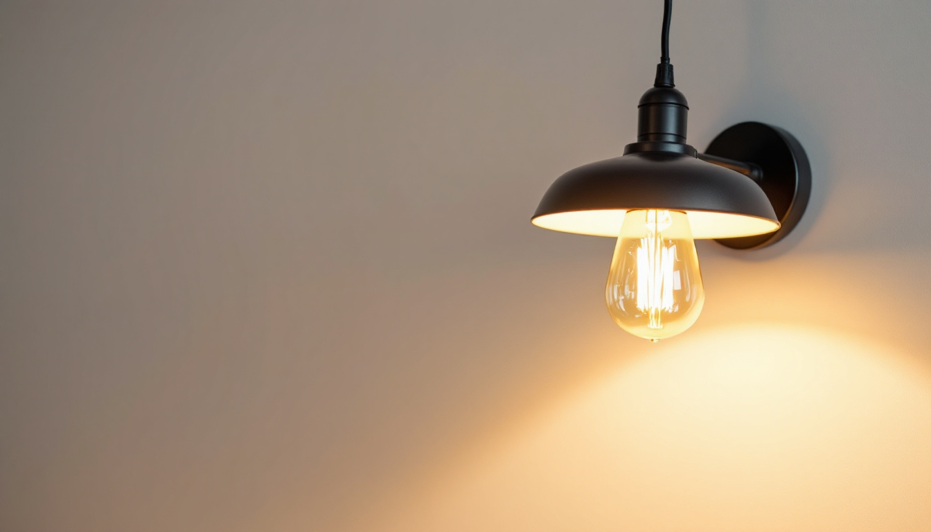 A photograph of a well-lit basement space showcasing a stylish light fixture that enhances the room's ambiance