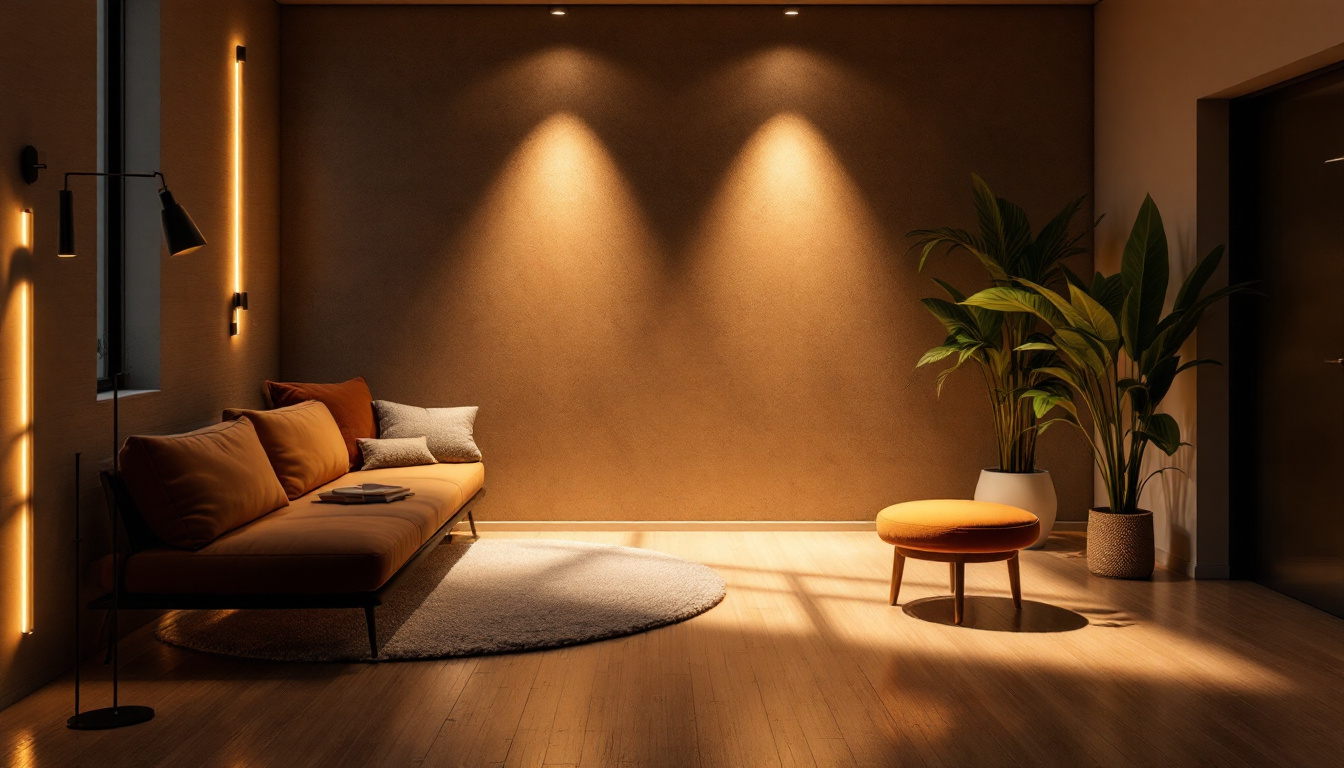 A photograph of a beautifully lit room showcasing various types of indirect lighting installations