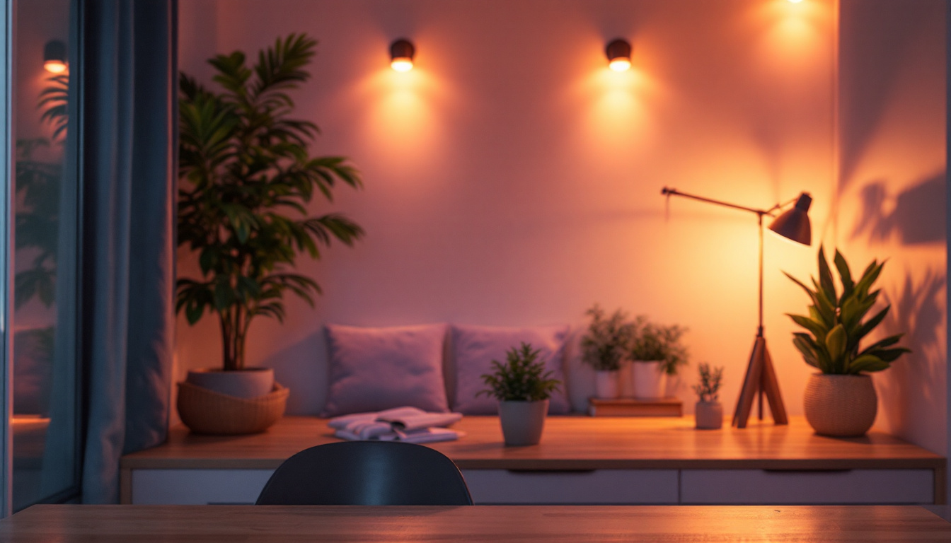 A photograph of a beautifully lit room featuring modern retrofit lights