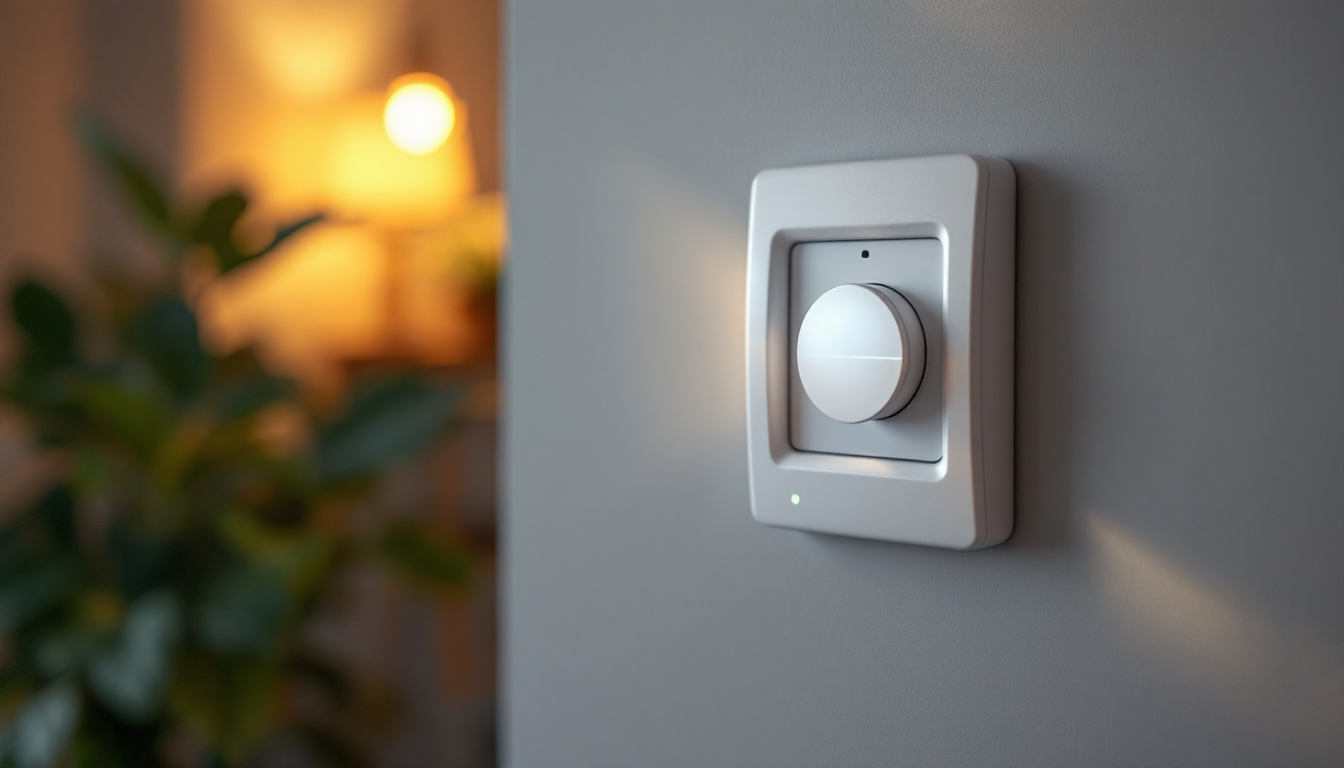 A photograph of a power switch timer in a home setting