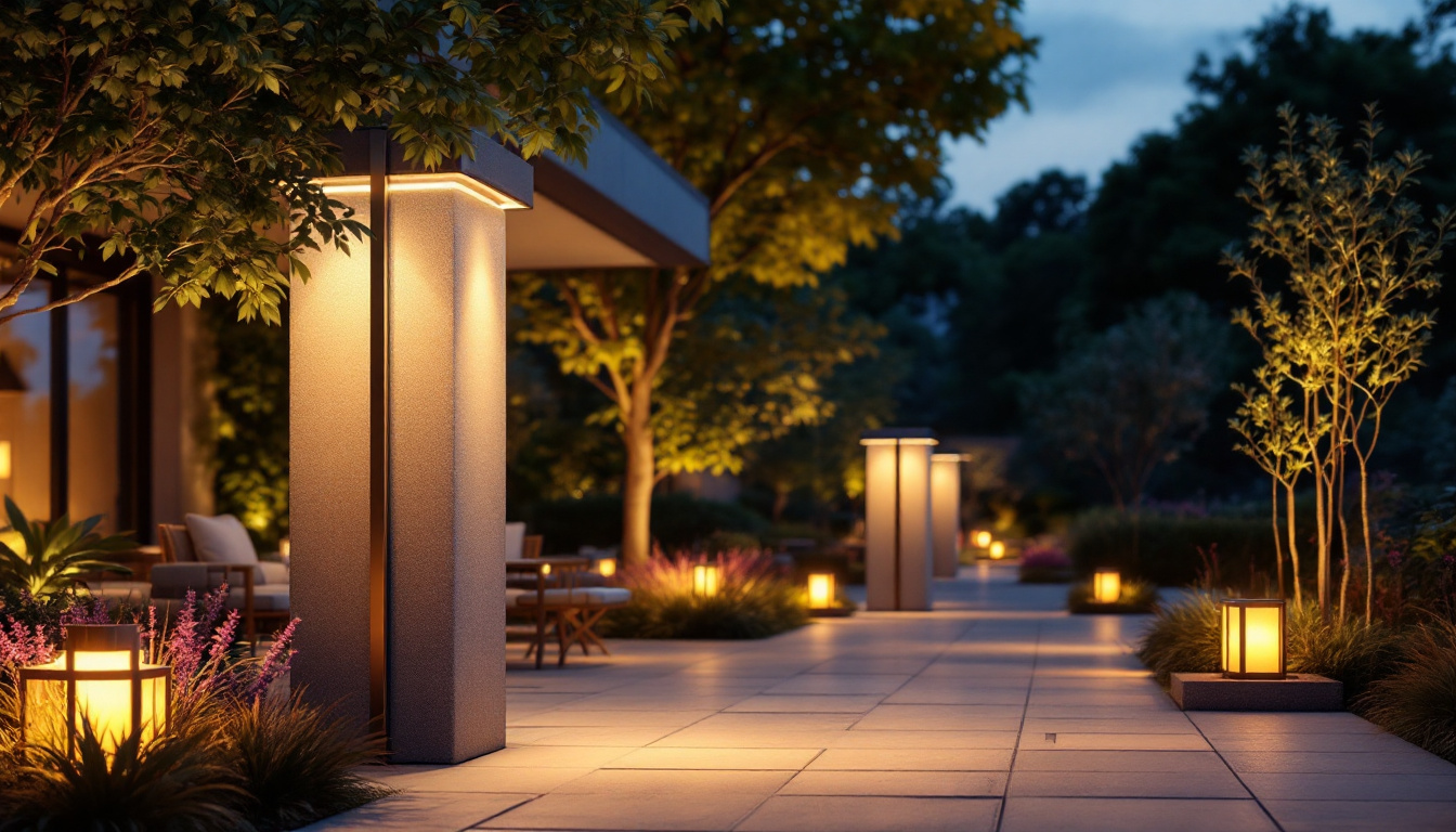 A photograph of an inviting outdoor setting featuring large