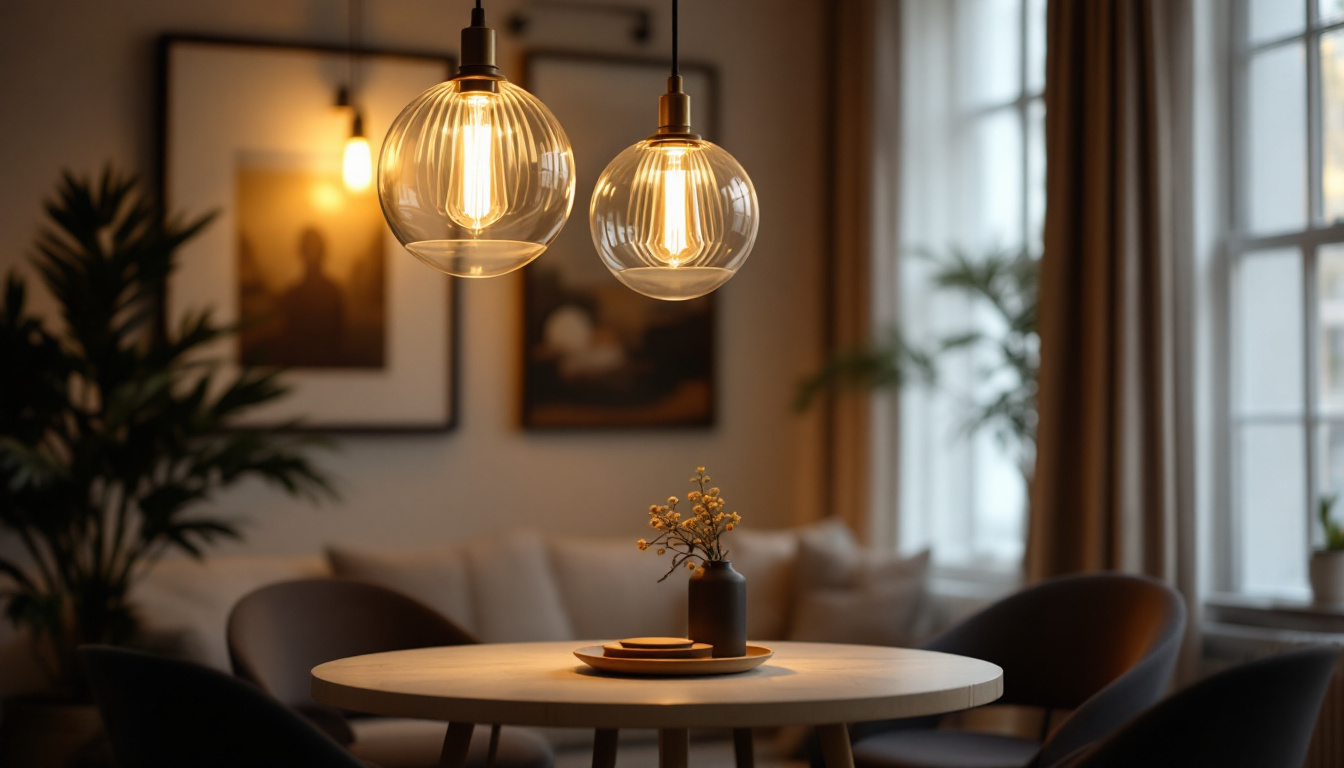 A photograph of a beautifully designed artwork light fixture in a stylish interior setting