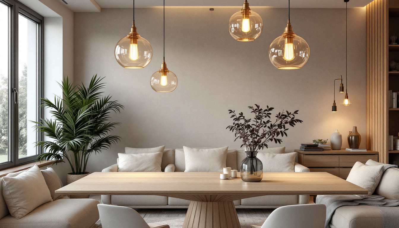 A photograph of a beautifully styled room featuring elegant pendant light fixtures that highlight their aesthetic appeal and functionality