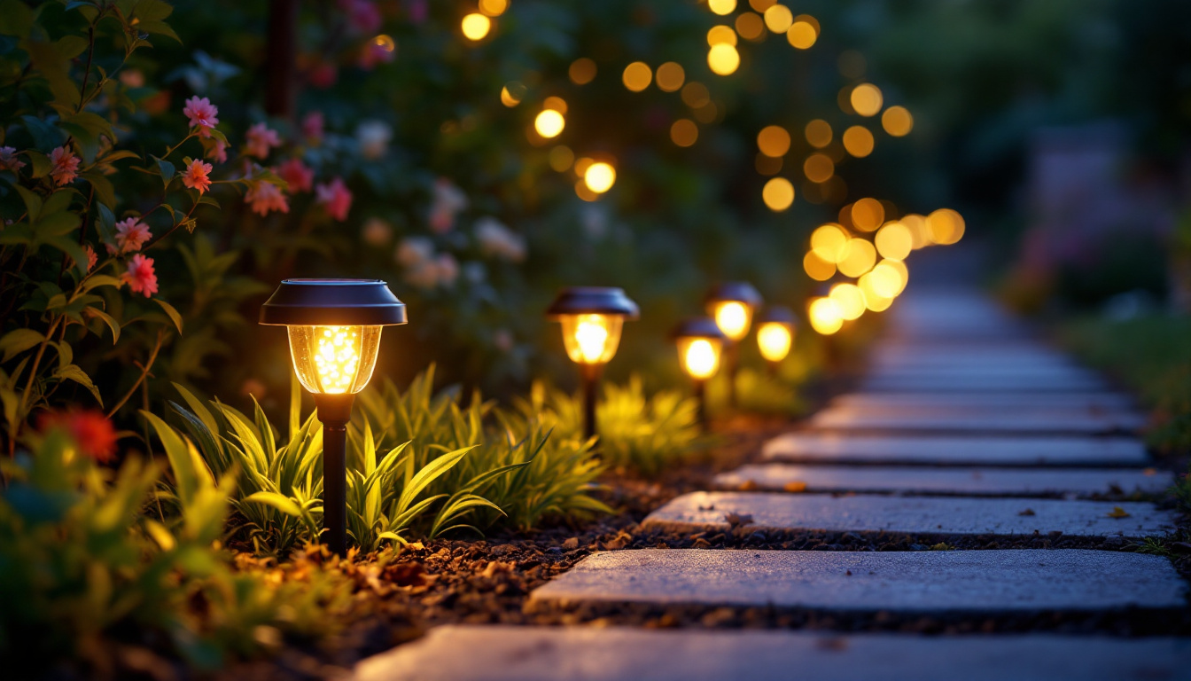 A photograph of a vibrant outdoor scene at dusk
