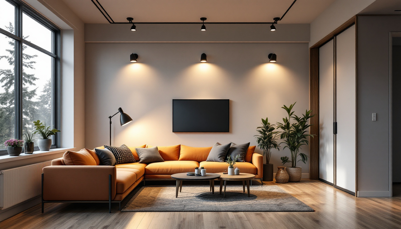 A photograph of a well-lit room showcasing the transformation achieved through recessed led light replacements