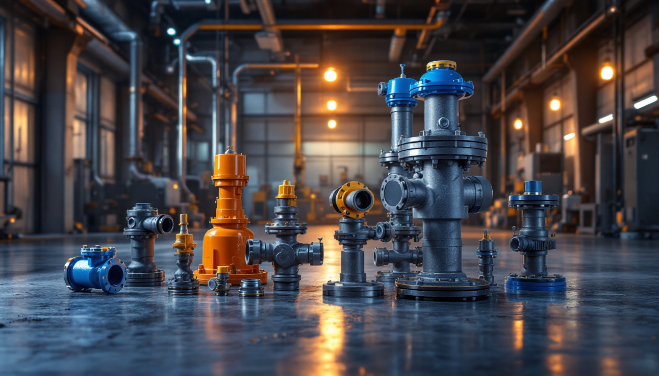 A photograph of a well-lit industrial setting showcasing a variety of vapor tight fixtures installed in different applications