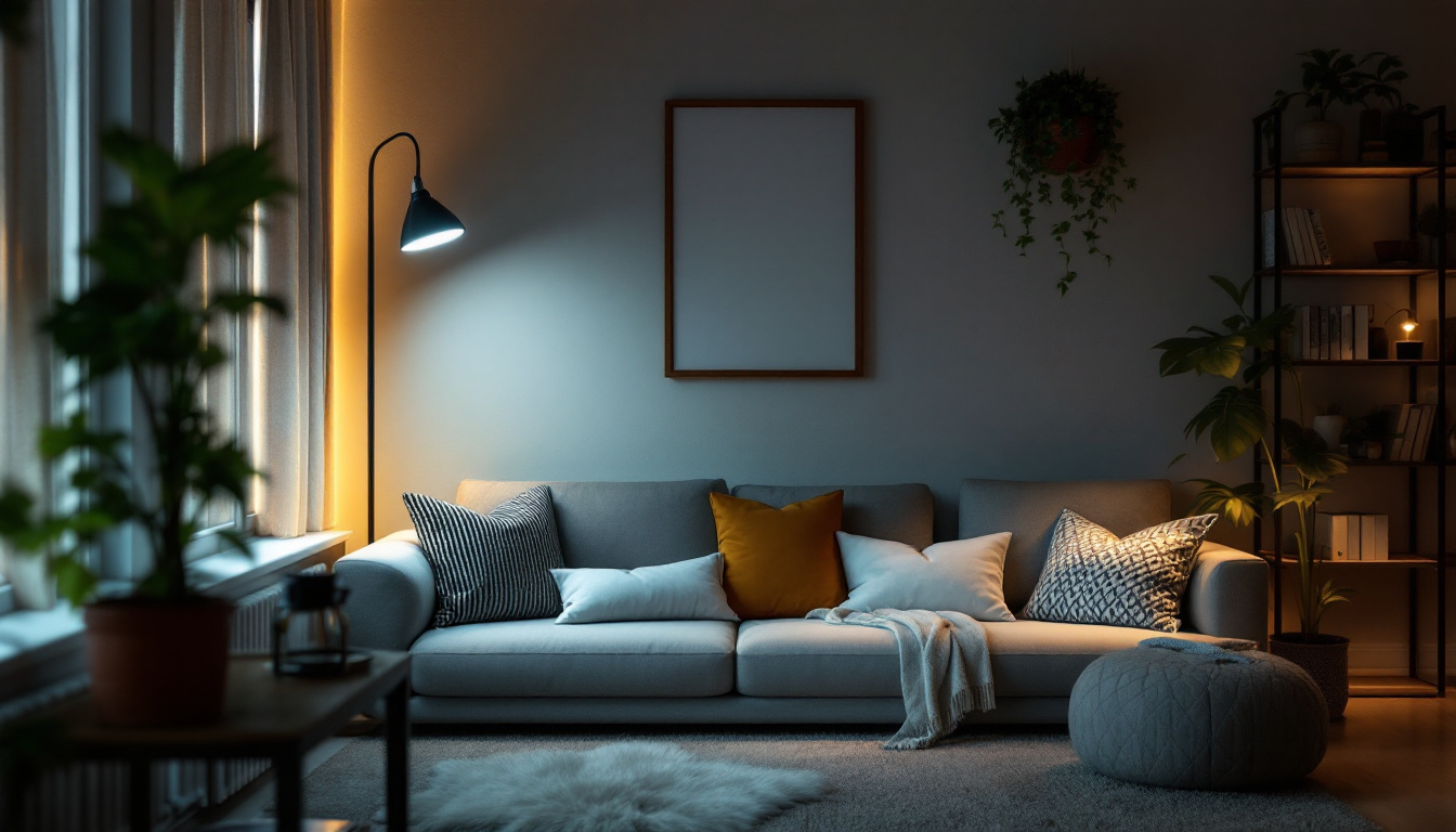 A photograph of a beautifully designed interior space featuring a 4-foot led light