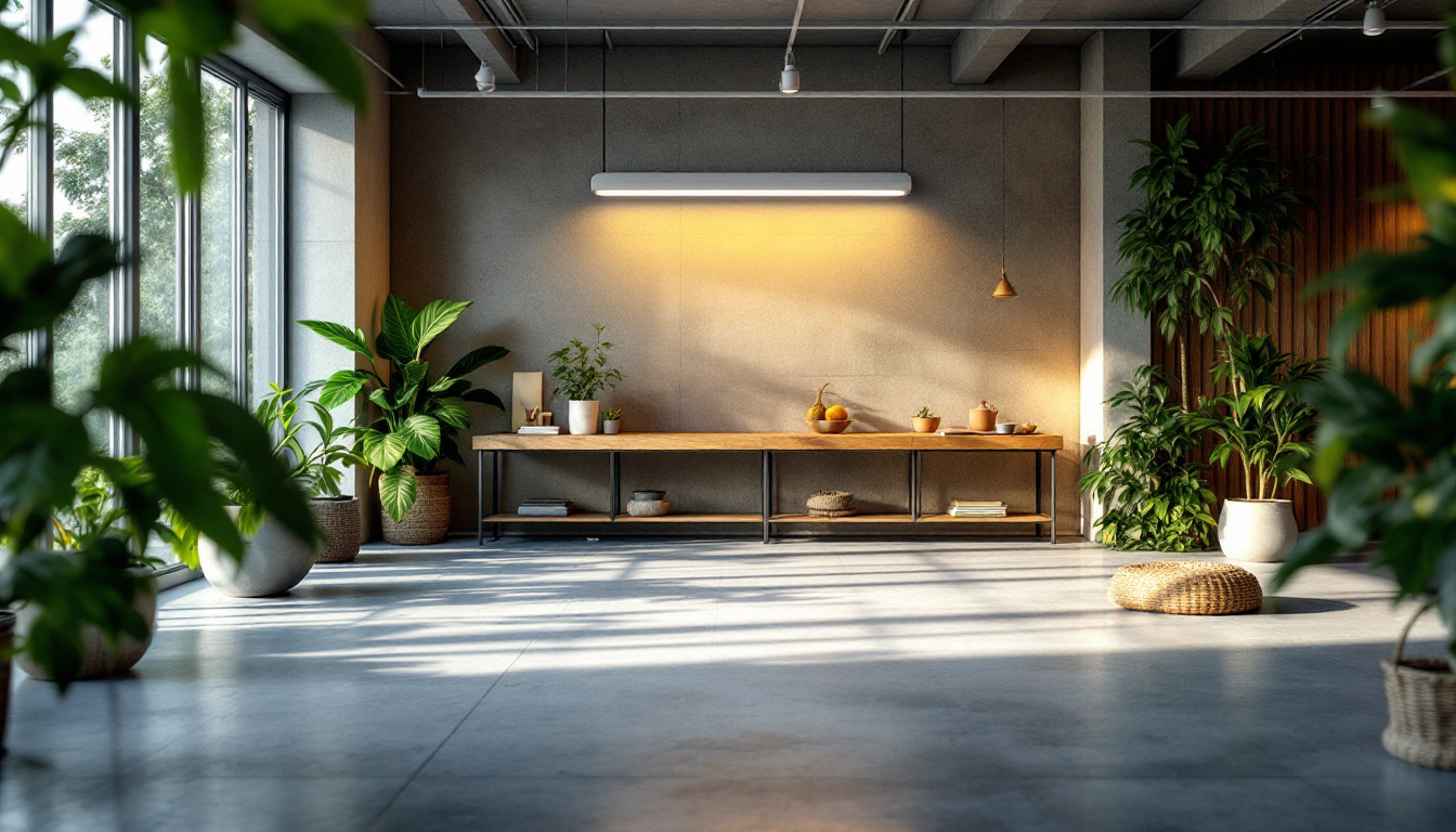 A photograph of a well-lit indoor space showcasing the sleek design and brightness of a 4ft t8 led lamp