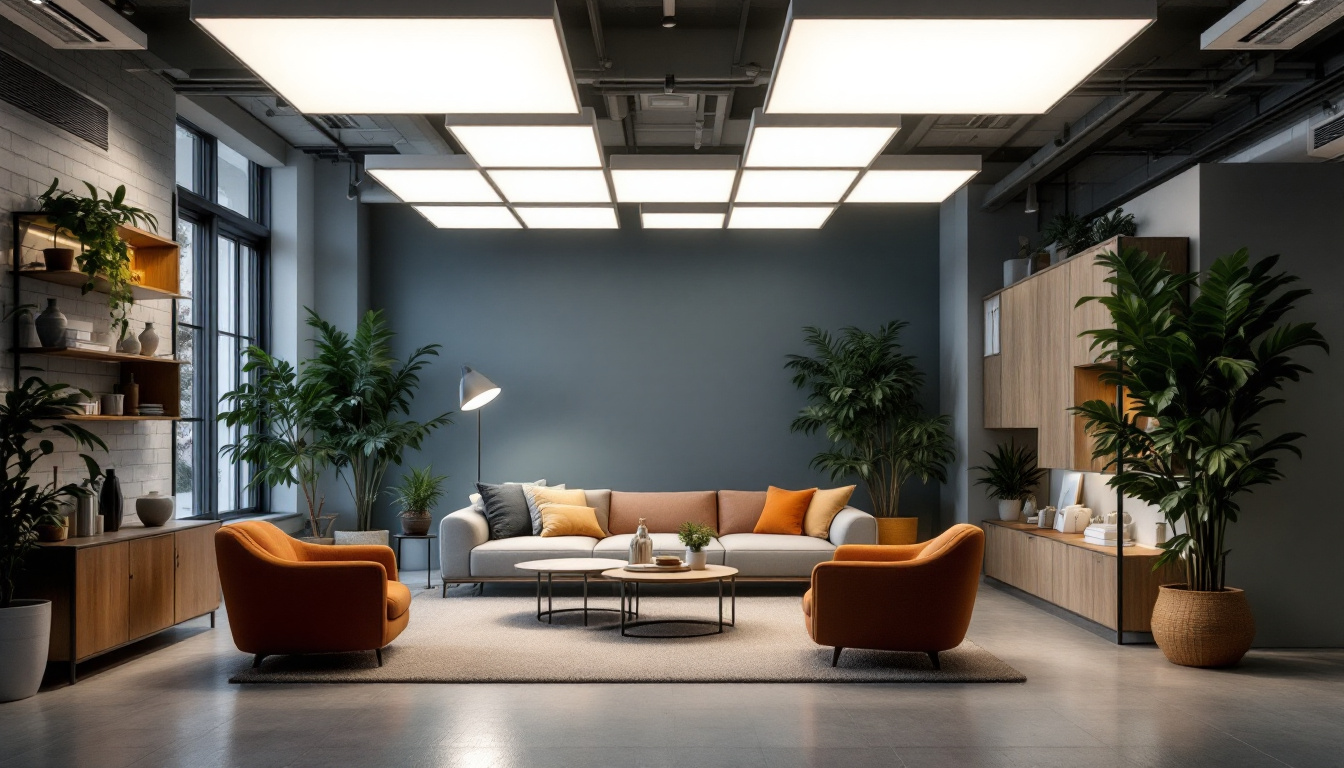 A photograph of a well-lit indoor space showcasing the versatile use of baselite panels
