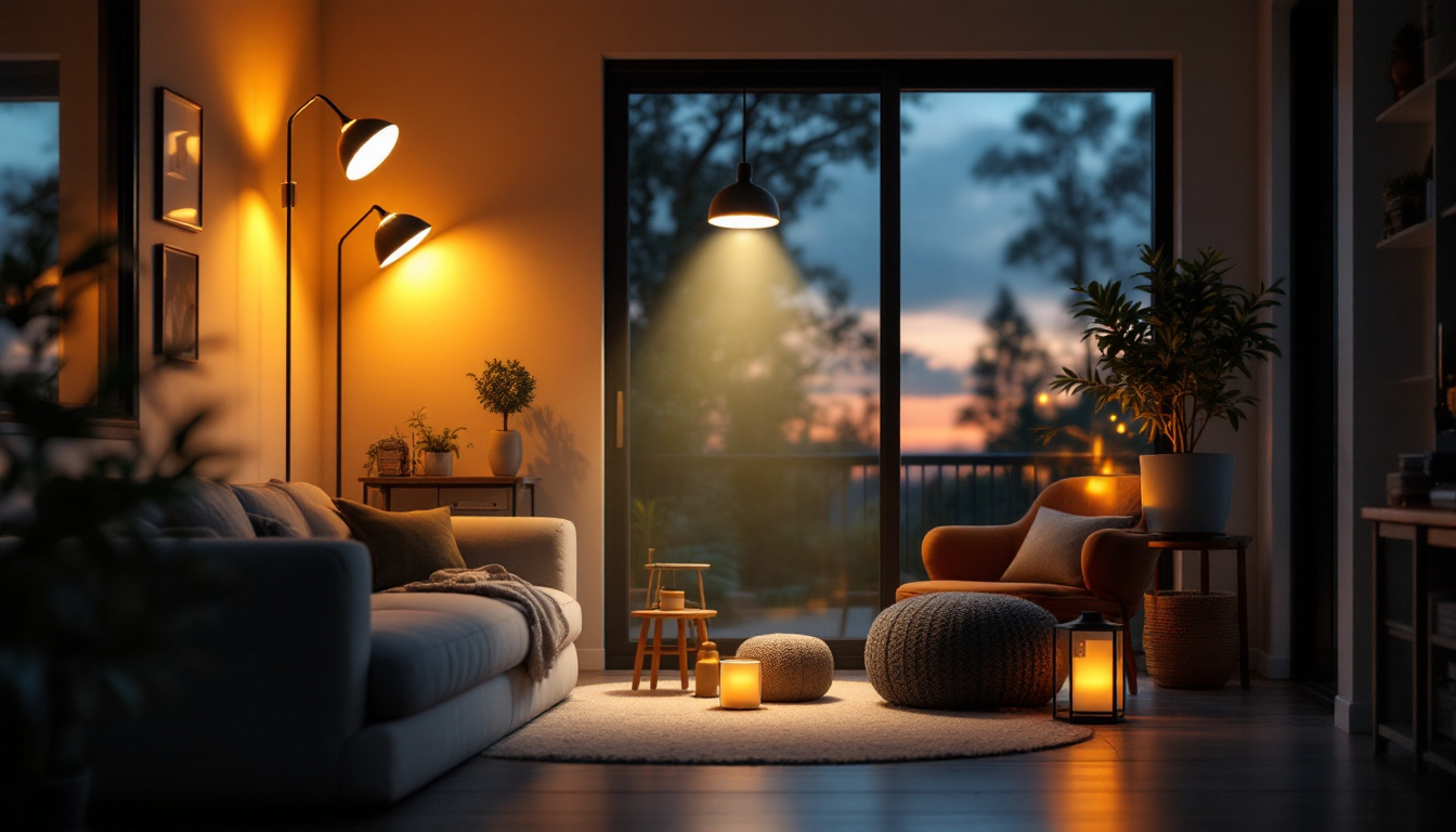 A photograph of a well-lit scene showcasing various styles of mountable lights in action