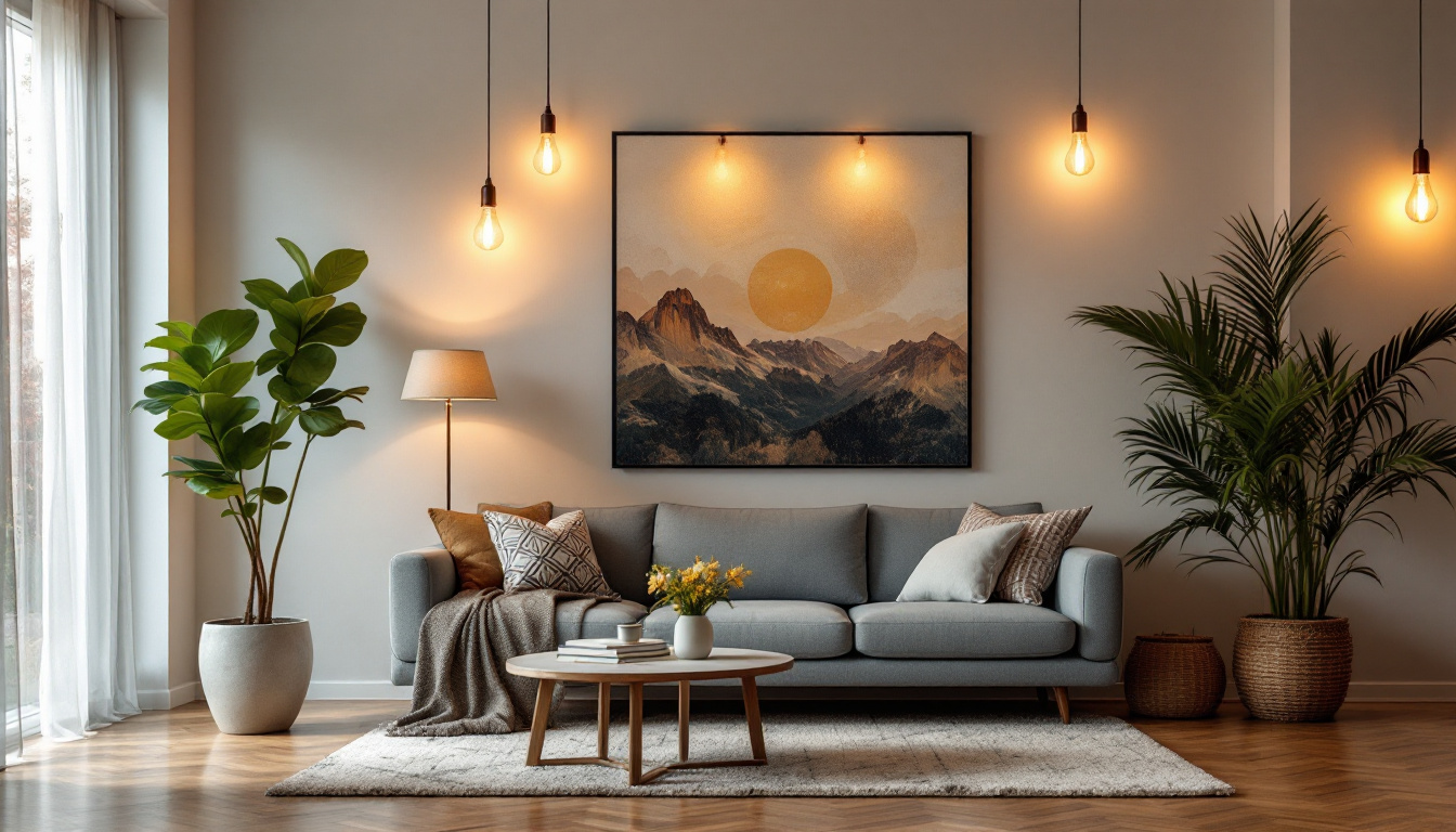 A photograph of a beautifully designed room showcasing can light bulbs in action