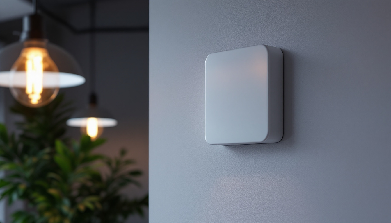 A photograph of a well-designed lighting junction box integrated into a modern interior space