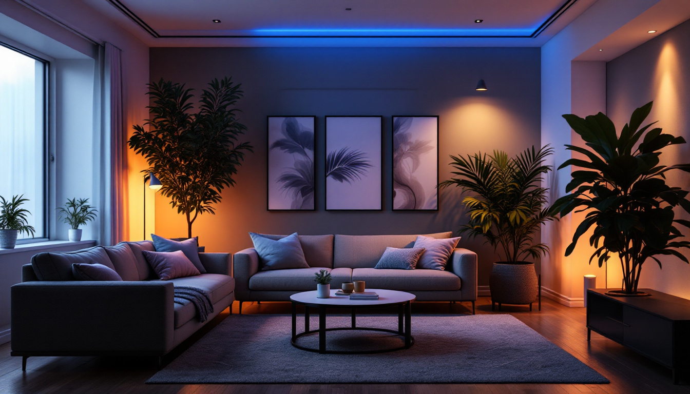 A photograph of a beautifully designed space featuring satco lighting products