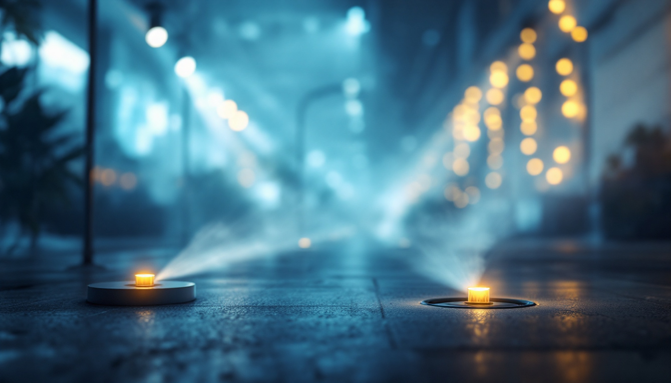 A photograph of a well-designed lighting setup that features isolated ground receptacles