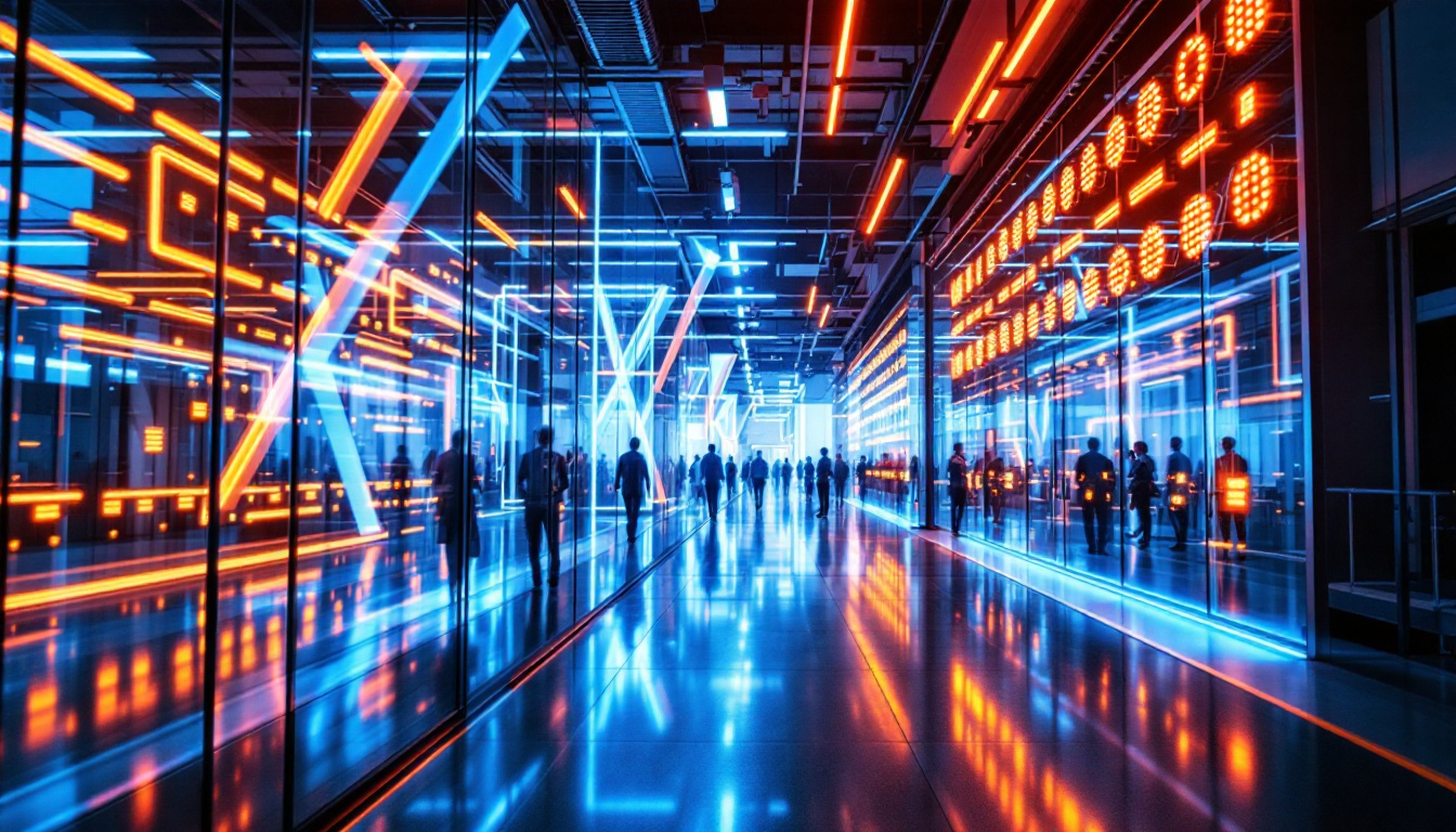 A photograph of capture a photograph of a modern osram sylvania technology facility
