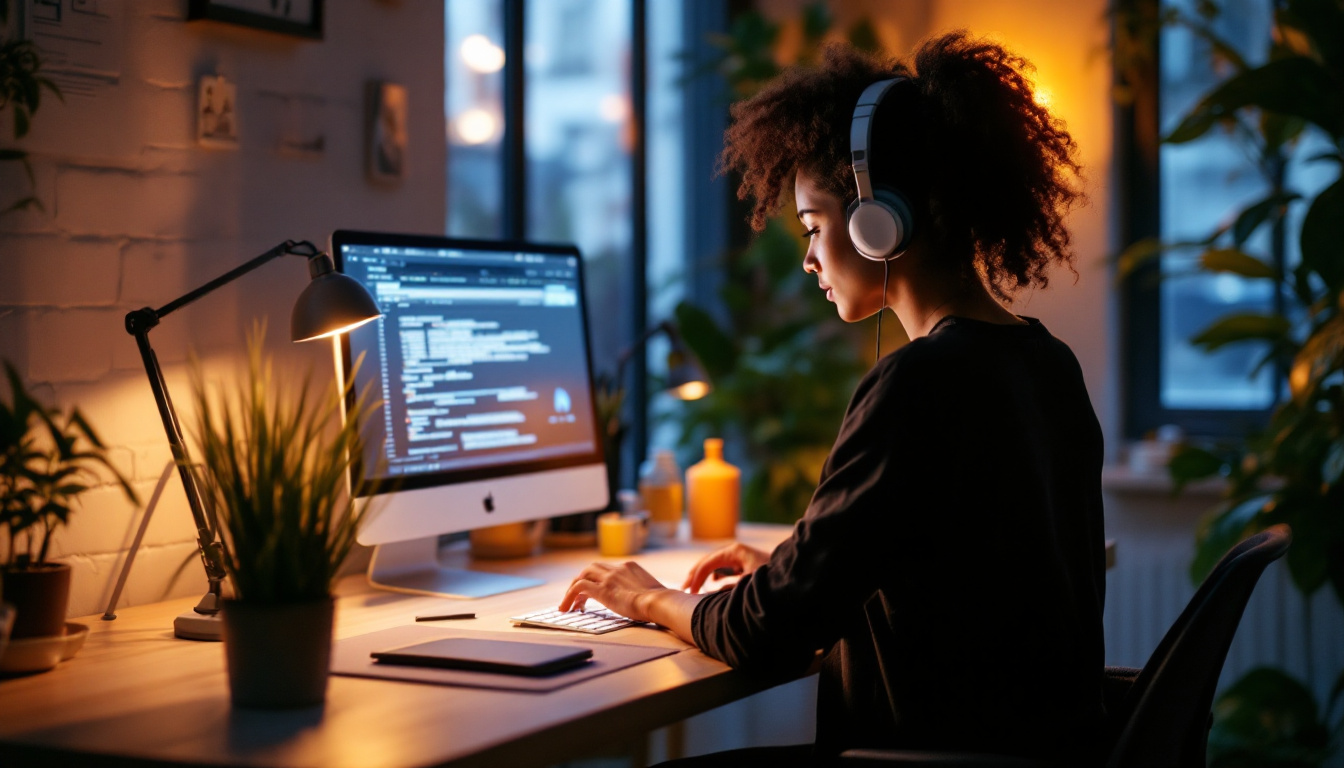 A photograph of a beautifully lit workspace that showcases effective highlighting techniques